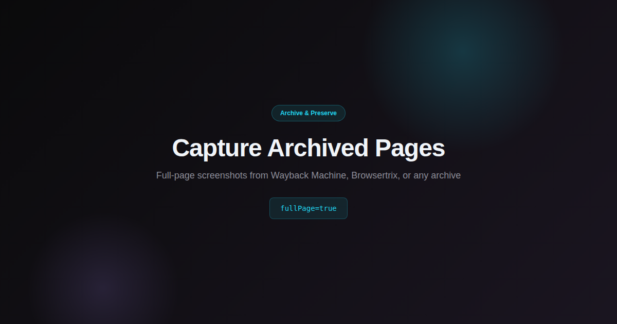 Full-Page Screenshots